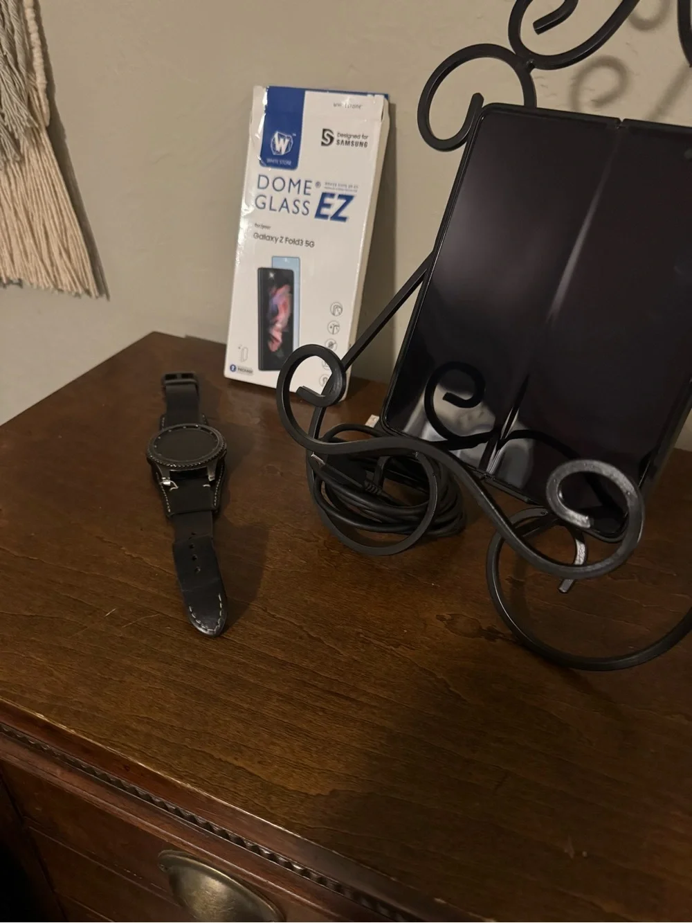 Black Samsung Galaxy Z Fold2 5G & Galaxy Frontier Watch Bundle
